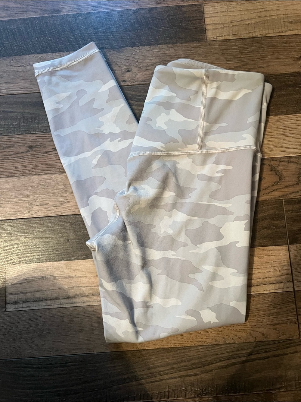 Athleta Light Gray & white Camo High-Waist Leggings